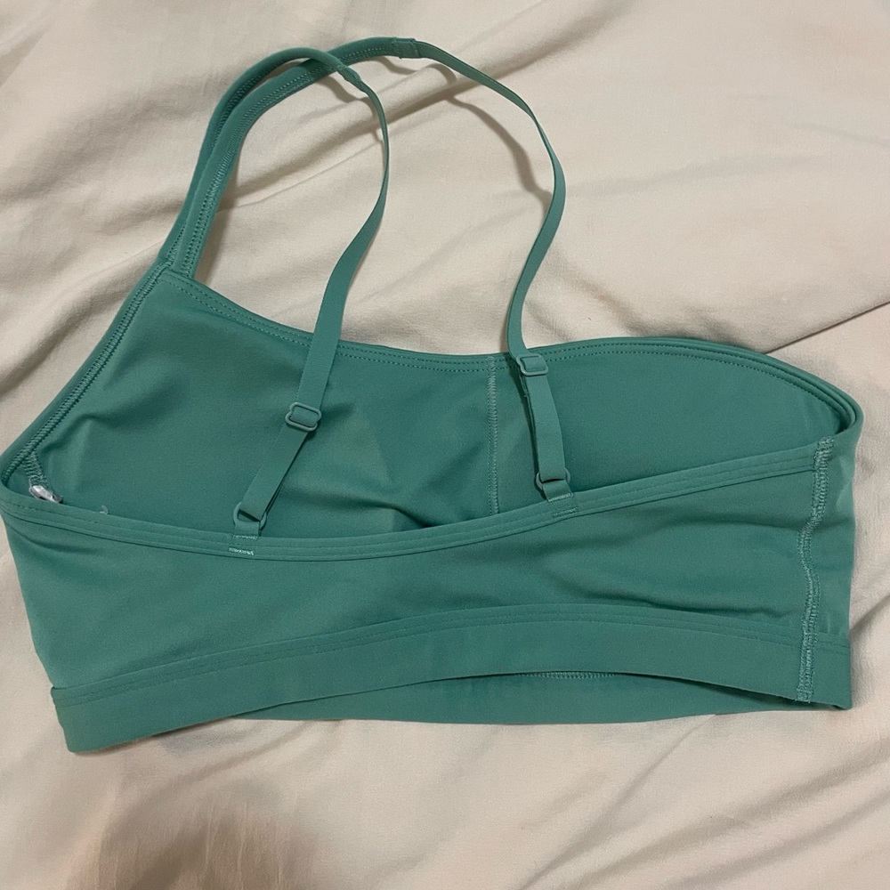 Gymshark Lagoon Green One Shoulder Sports Bra - Picture 2 of 2